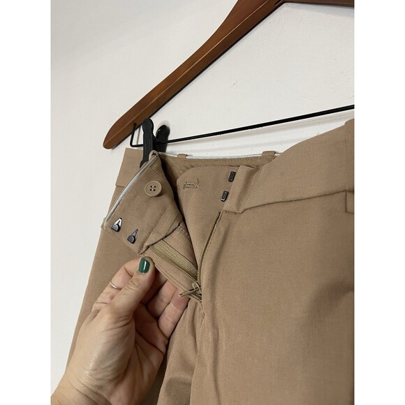 The Limited Womens Pants 0R Bootcut Flat Front Low Rise Stretch Khaki NWT - Picture 5 of 10